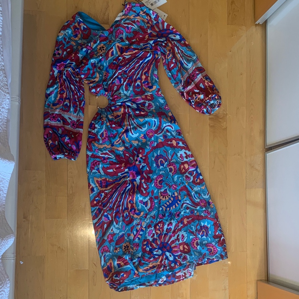 ba&sh Multicolor Long Sleeve Dress